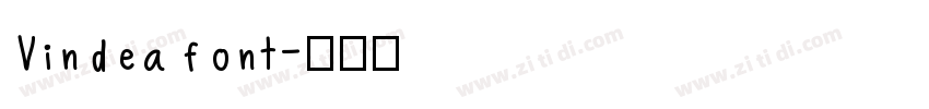 Vindea font字体转换
